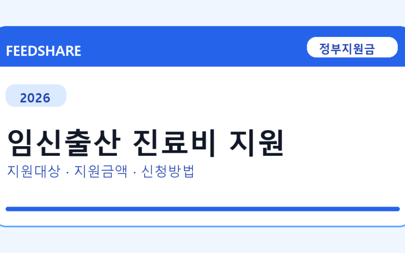 2026 임신출산 진료비 지원 신청 전 꼭 확인할 조건｜지원금액·제외대상까지