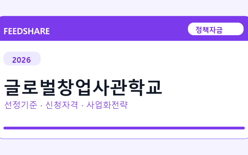 2026 글로벌창업사관학교 선정 기준과 신청 전략｜소상공인·중소기업용