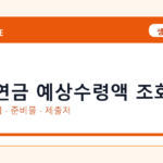 국민연금 예상수령액 조회 온라인 조회·발급 총정리｜준비물·제출처·주의사항