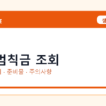 교통범칙금 조회 온라인 조회·발급 총정리｜준비물·제출처·주의사항