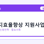 2026 에너지효율향상 지원사업 선정 기준과 신청 전략｜소상공인·중소기업용