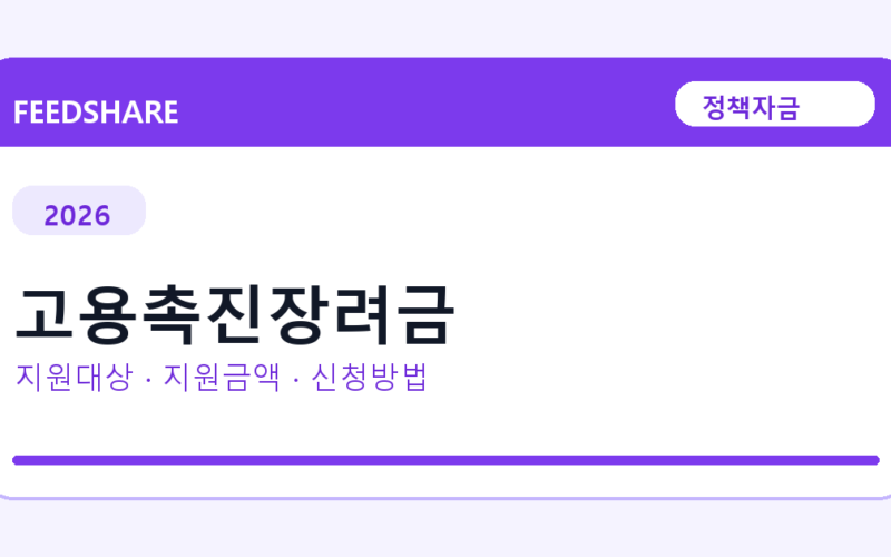 2026 고용촉진장려금 선정 기준과 신청 전략｜소상공인·중소기업용