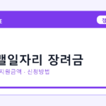 2026 워라밸일자리 장려금 선정 기준과 신청 전략｜소상공인·중소기업용