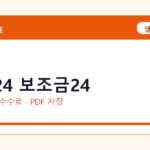 정부24 보조금24 인터넷 발급 방법｜정부24·수수료·PDF 저장까지